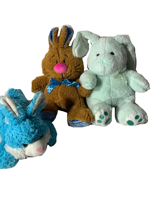 Weighted stuffed animal, bunny rabbit sensory toy with 2 1/2-3 lbs, AUTISM PLUSH , Easter