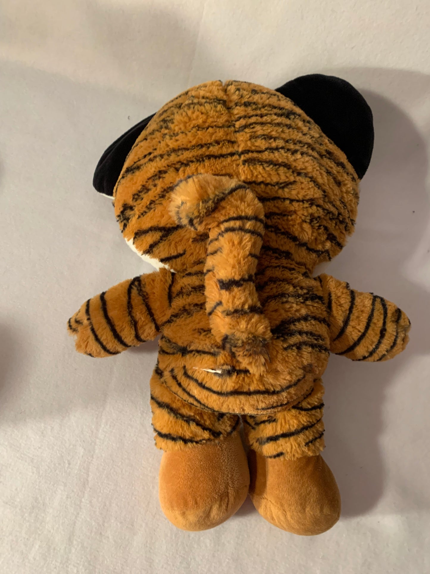 Large Weighted stuffed animal, plush tiger or dinosaur sensory toy with 4 lbs, washable weighted buddy