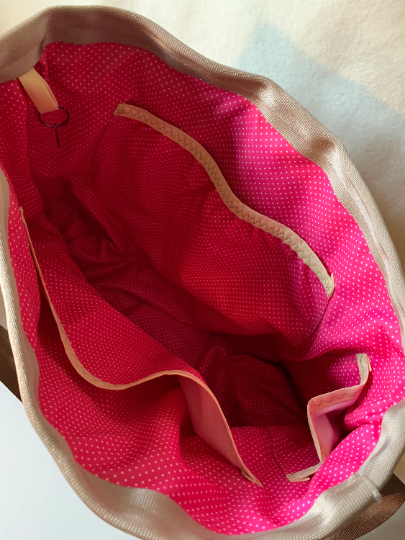 Extra Large seat belt tote for diaper bag, swim bag or weekender bag in 2 colors